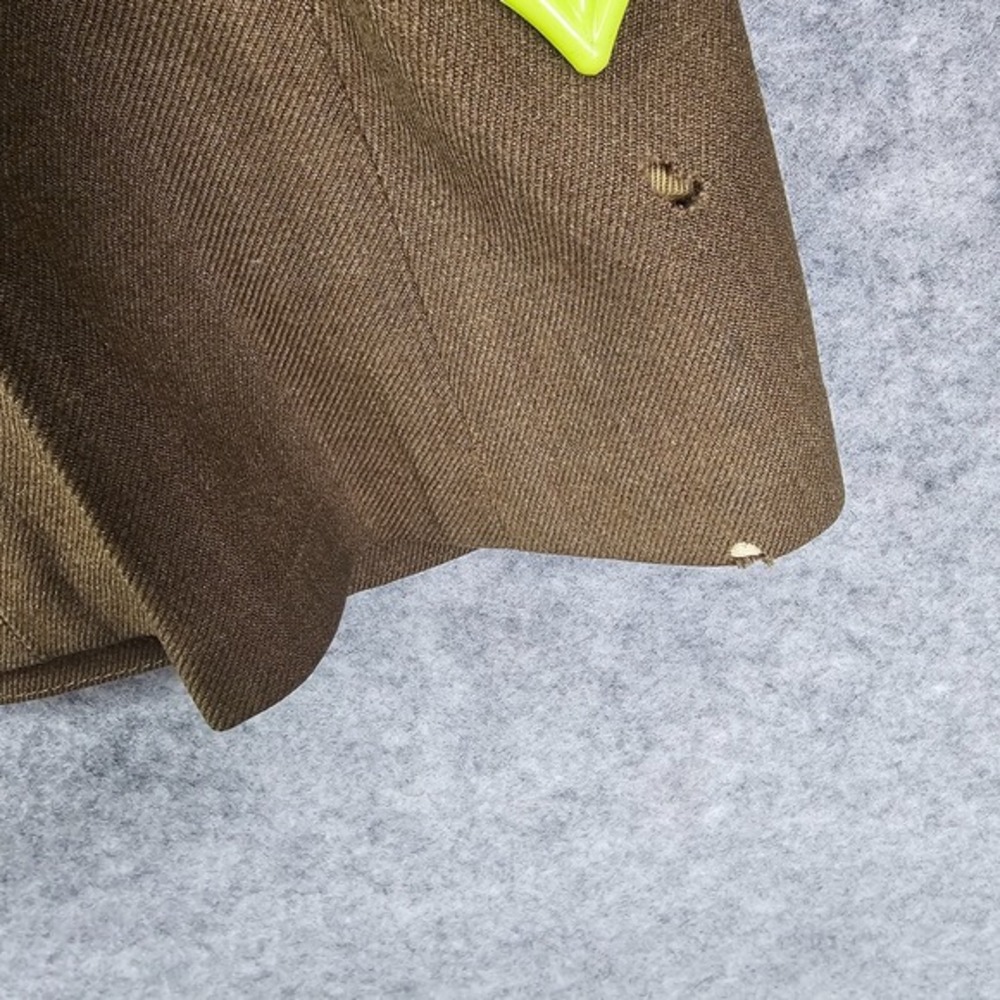 Vintage 40s WWII Uniform Coat Men 36R XS Green Wool US Army ETO Sergeant General - Picture 9 of 16